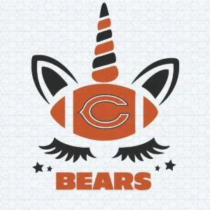 Chicago Bears Unicorn SVG Cricut Digital Download