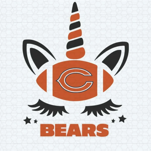 Chicago Bears Unicorn SVG Cricut Digital Download