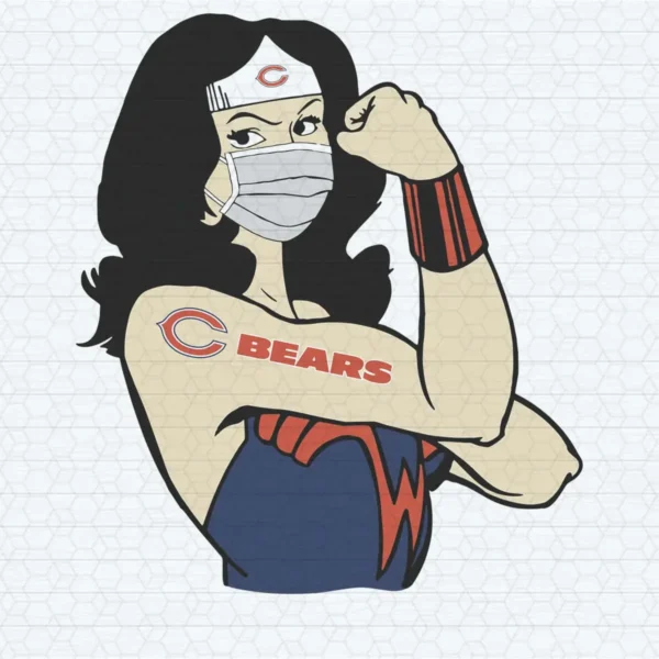 Chicago Bears Wonder Woman SVG Marvel NFL Super Bowl