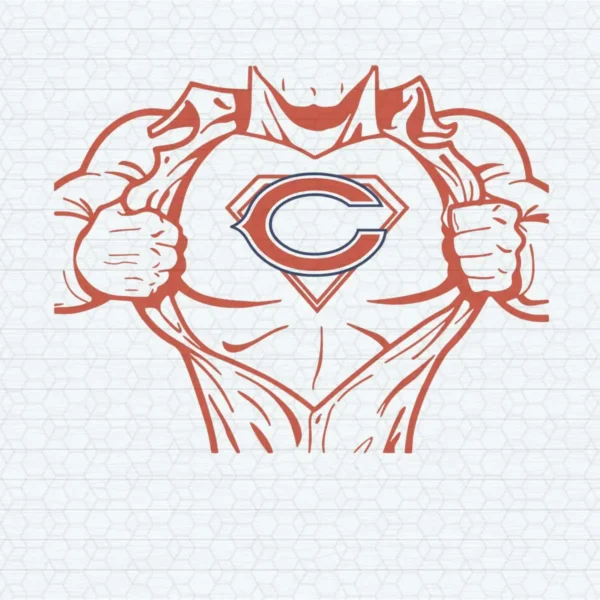Chicago Bears X Superman American Football SVG Super Bowl
