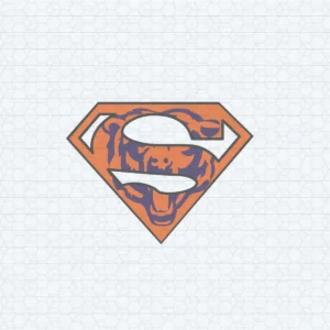 Chicago Bears X Superman Logo Digital Art SVG