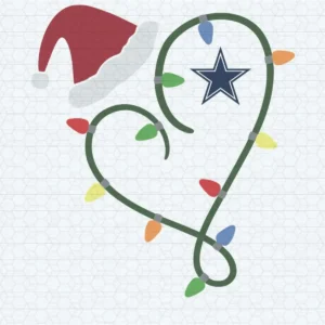 modern with a playful holiday twist Cowboys logo SVG design showing joy and nostalgia for Cricut and Silhouette cutting machines