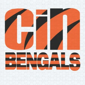 bold and modern with a hint of vintage Bengals logo SVG design showing excitement and pride for Cricut and Silhouette cutting machines