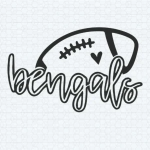 modern and bold with a playful touch Bengals logo SVG design showing excitement for Cricut and Silhouette cutting machines