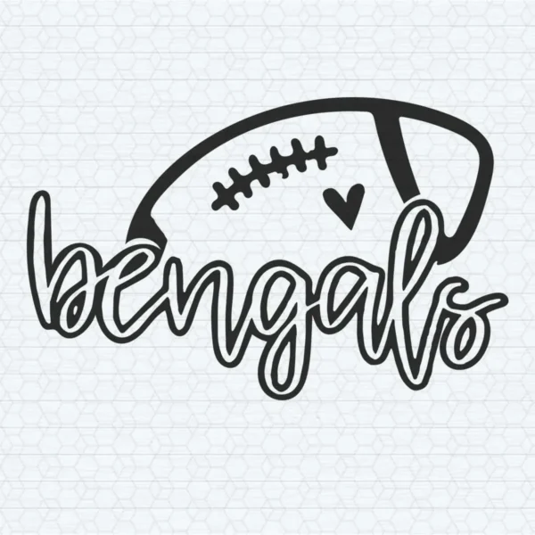 modern and bold with a playful touch Bengals logo SVG design showing excitement for Cricut and Silhouette cutting machines