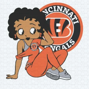 modern with a playful, cartoonish aesthetic Bengals classic SVG design showing excitement and camaraderie for Cricut and Silhouette cutting machines