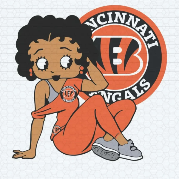 modern with a playful, cartoonish aesthetic Bengals classic SVG design showing excitement and camaraderie for Cricut and Silhouette cutting machines