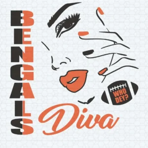 modern and bold with a playful twist Bengals classic SVG design showing excitement and pride for Cricut and Silhouette cutting machines