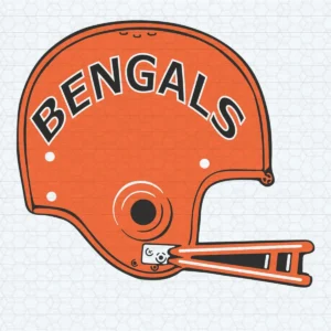 modern with a bold aesthetic Bengals helmet SVG design showing excitement for Cricut and Silhouette cutting machines