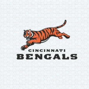 modern and bold with a touch of vintage Bengals mascot SVG design showing excitement and pride for Cricut and Silhouette cutting machines