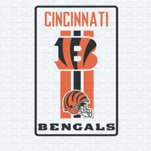 modern and bold with a vintage touch Bengals helmet SVG design showing excitement and pride for Cricut and Silhouette cutting machines