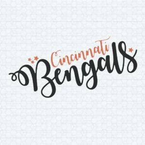modern with a playful twist Bengals classic SVG design showing excitement for Cricut and Silhouette cutting machines