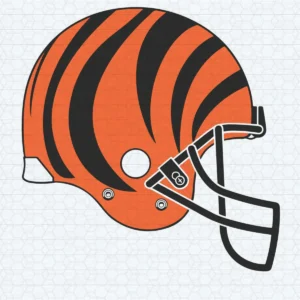 modern and bold with a dynamic aesthetic Bengals helmet SVG design showing excitement and pride for Cricut and Silhouette cutting machines