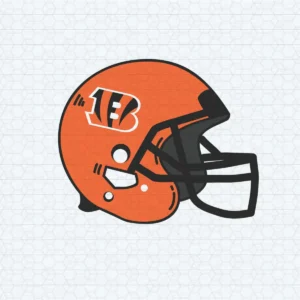 modern and bold with a playful aesthetic Bengals helmet SVG design showing excitement for Cricut and Silhouette cutting machines