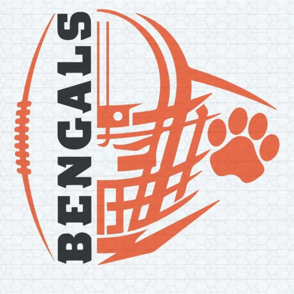 modern and bold with a hint of vintage elements Bengals logo SVG design showing excitement and pride for Cricut and Silhouette cutting machines
