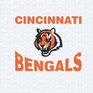 bold and modern with a vintage touch Bengals mascot SVG design showing excitement and pride for Cricut and Silhouette cutting machines
