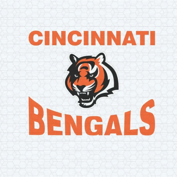 bold and modern with a vintage touch Bengals mascot SVG design showing excitement and pride for Cricut and Silhouette cutting machines
