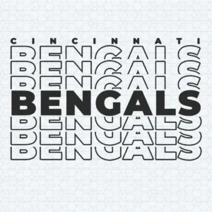 modern and bold with a hint of vintage influence Bengals classic SVG design showing excitement and pride for Cricut and Silhouette cutting machines