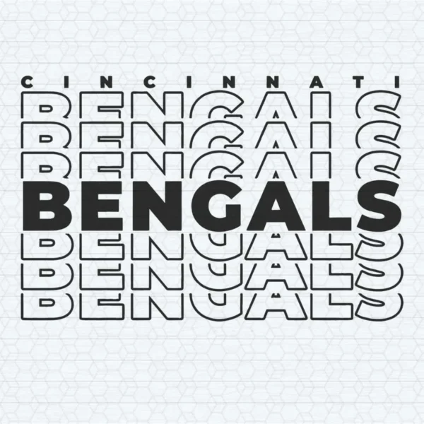 modern and bold with a hint of vintage influence Bengals classic SVG design showing excitement and pride for Cricut and Silhouette cutting machines