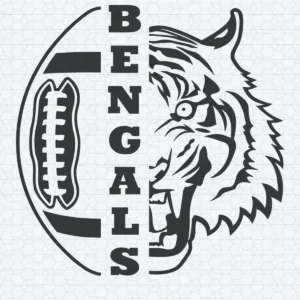 modern and bold with a touch of vintage Bengals classic SVG design showing excitement and pride for Cricut and Silhouette cutting machines