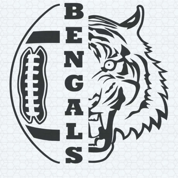 modern and bold with a touch of vintage Bengals classic SVG design showing excitement and pride for Cricut and Silhouette cutting machines