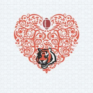 modern with a vintage twist, featuring intricate floral patterns Bengals classic SVG design showing excitement and pride for Cricut and Silhouette cutting machines