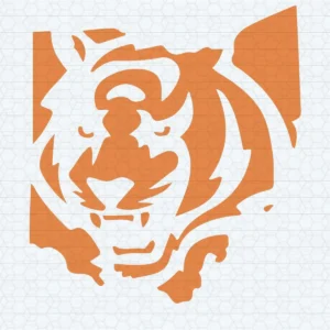 modern and bold with a hint of vintage influence Bengals classic SVG design showing excitement and pride for Cricut and Silhouette cutting machines