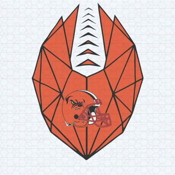 modern with geometric influences, combining bold shapes and clean lines Browns logo SVG design showing pride and resilience for Cricut and Silhouette cutting machines