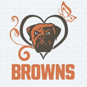 vintage with a modern twist, featuring bold and playful elements Browns classic SVG design showing nostalgia and pride for Cricut and Silhouette cutting machines