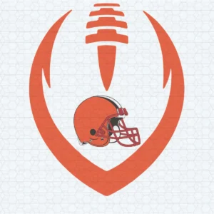 modern with a bold and dynamic feel, incorporating elements of vintage sports aesthetics Browns helmet SVG design showing pride and resilience for Cricut and Silhouette cutting machines