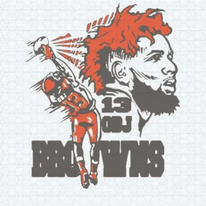 vintage with a modern twist, featuring bold graphics and dynamic poses Browns classic SVG design showing pride and nostalgia for Cricut and Silhouette cutting machines