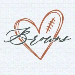 modern with a vintage touch, combining playful elements with a heartfelt representation of team spirit Browns classic SVG design showing nostalgia and pride for Cricut and Silhouette cutting machines