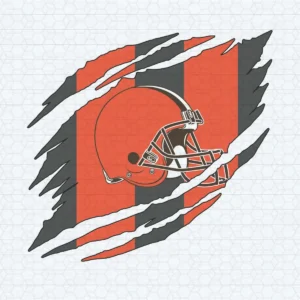 modern with a vintage twist, featuring dynamic elements that evoke movement and energy Browns helmet SVG design showing pride and resilience for Cricut and Silhouette cutting machines
