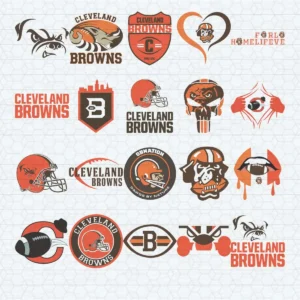 vintage with a modern twist, featuring bold graphics and a playful yet respectful homage to the team's history. Browns classic SVG design showing nostalgia mixed with pride for Cricut and Silhouette cutting machines