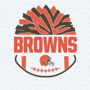 modern with a vintage twist, featuring bold lines and a playful representation of team spirit Browns classic SVG design showing pride for Cricut and Silhouette cutting machines