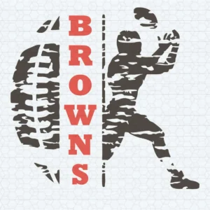 modern with a vintage touch, emphasizing boldness and dynamic action Browns logo SVG design showing pride and nostalgia for Cricut and Silhouette cutting machines