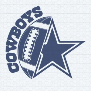 modern with a vintage twist Cowboys logo SVG design showing pride for Cricut and Silhouette cutting machines