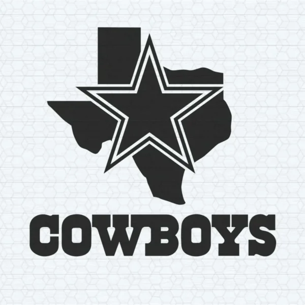 modern with a vintage touch Cowboys classic SVG design showing pride for Cricut and Silhouette cutting machines