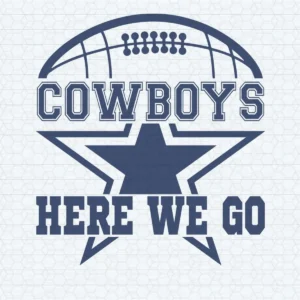 modern with a vintage touch Cowboys logo SVG design showing excitement and pride for Cricut and Silhouette cutting machines