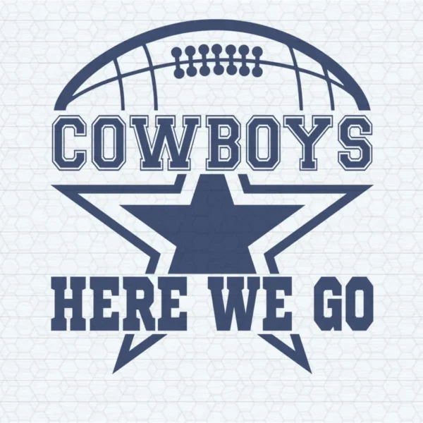 modern with a vintage touch Cowboys logo SVG design showing excitement and pride for Cricut and Silhouette cutting machines