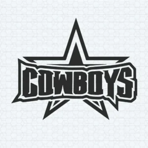 bold and modern with a hint of vintage Cowboys classic SVG design showing pride for Cricut and Silhouette cutting machines