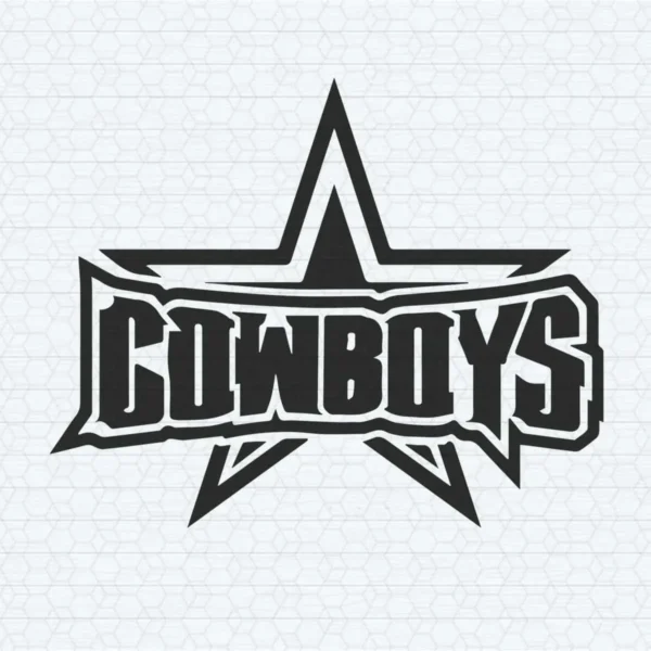 bold and modern with a hint of vintage Cowboys classic SVG design showing pride for Cricut and Silhouette cutting machines