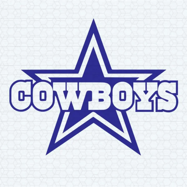 bold and modern with a hint of vintage Cowboys logo SVG design showing pride for Cricut and Silhouette cutting machines