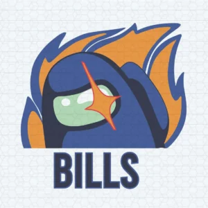 Crazy Among Us Buffalo Bills SVG Decor File Transparent Background