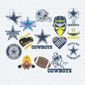 vintage with modern elements, bold and eye-catching Cowboys logo SVG design showing pride for Cricut and Silhouette cutting machines