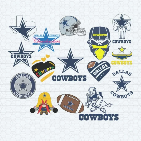 vintage with modern elements, bold and eye-catching Cowboys logo SVG design showing pride for Cricut and Silhouette cutting machines