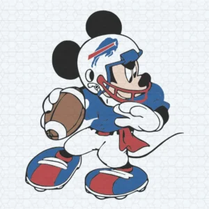 Cute Mickey Mouse Love Buffalo Bills SVG Cut File