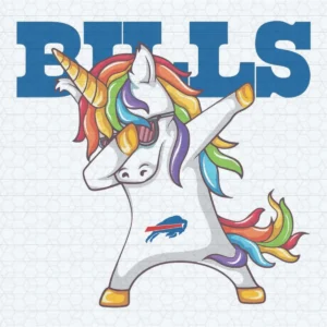 Dabbing Unicorn Buffalo Bills SVG Cricut Digital File