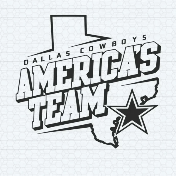 bold and modern with a hint of vintage Cowboys classic SVG design showing pride for Cricut and Silhouette cutting machines