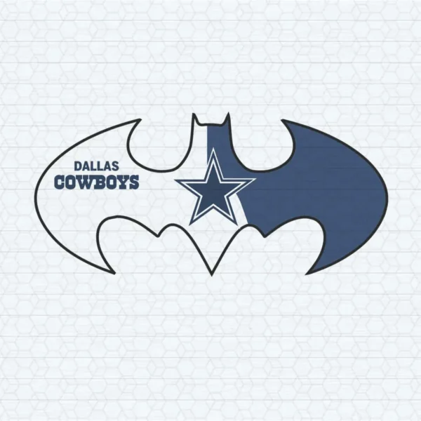 modern with a playful twist, combining elements of superhero culture with sports branding Cowboys logo SVG design showing excitement and pride for Cricut and Silhouette cutting machines